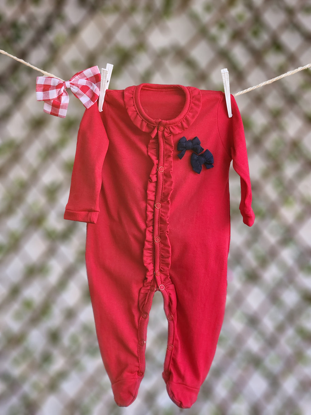 Macacão Longo Malha Sustentável Vermelho