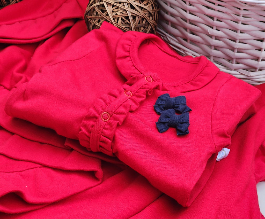 Macacão Longo Malha Sustentável Vermelho