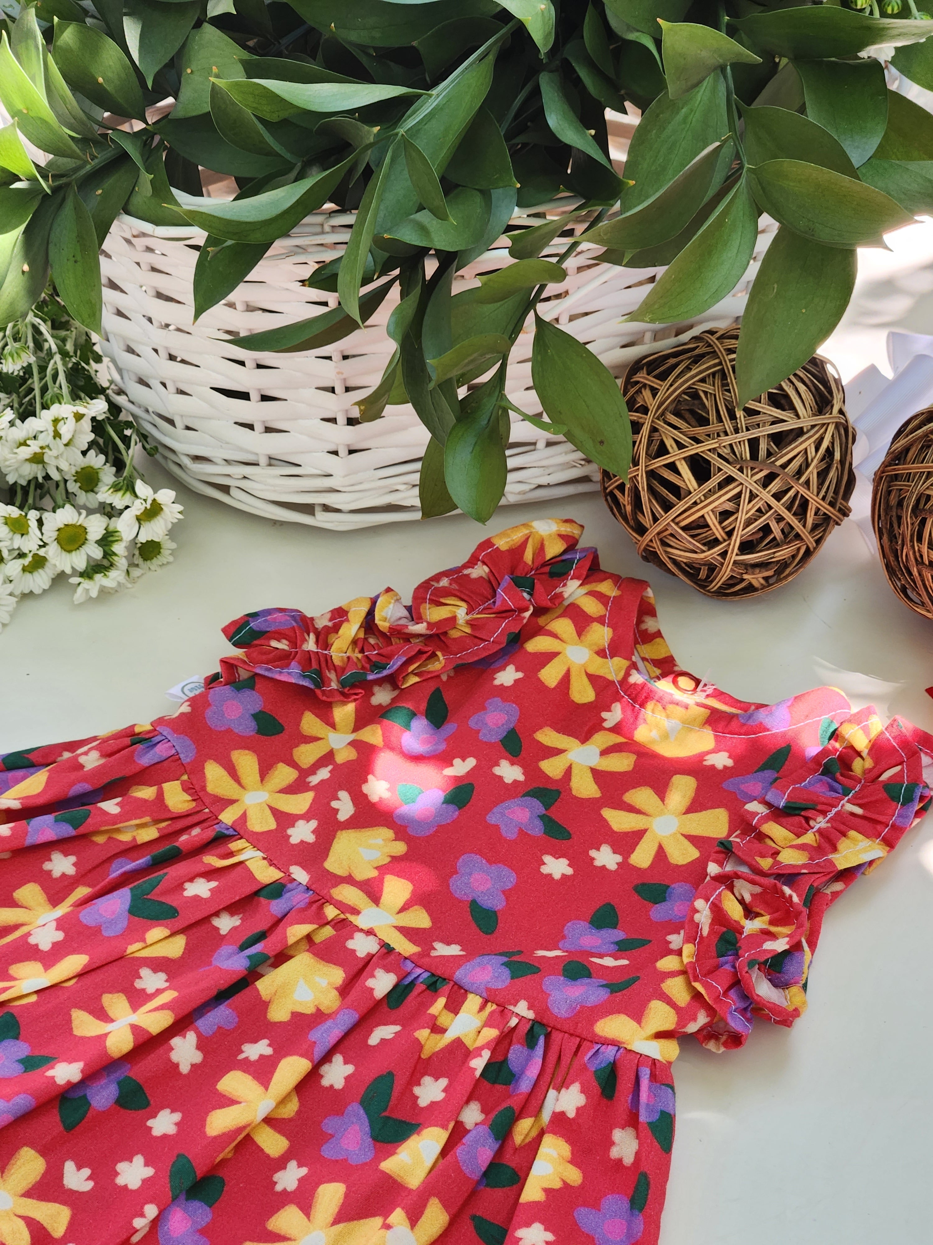 Vestido Floral Vermelho