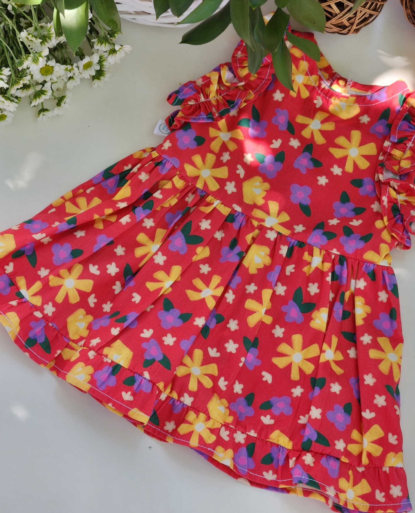 Vestido Floral Vermelho