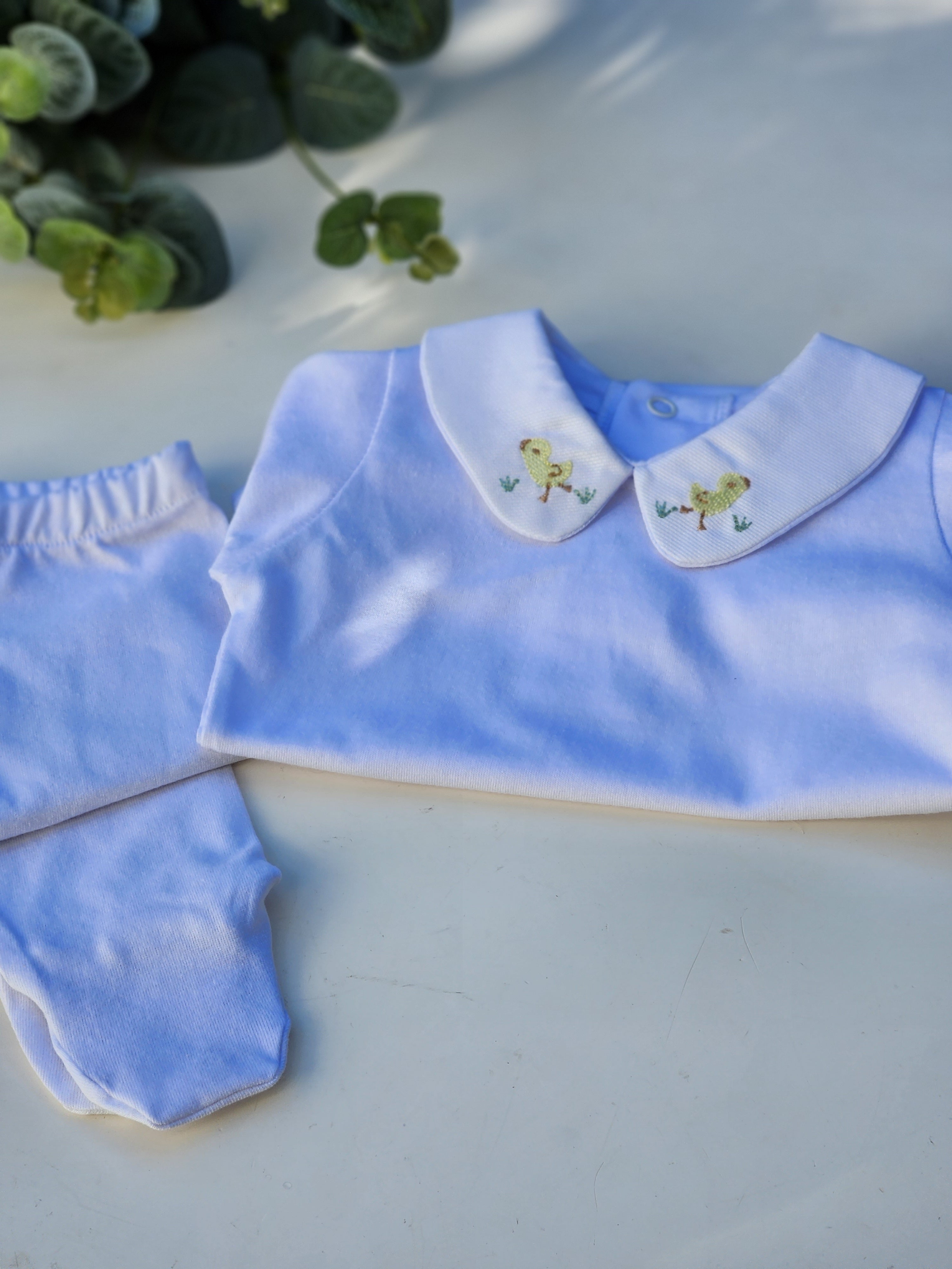 Conjunto Body Bordado  Com Calça Manga longa