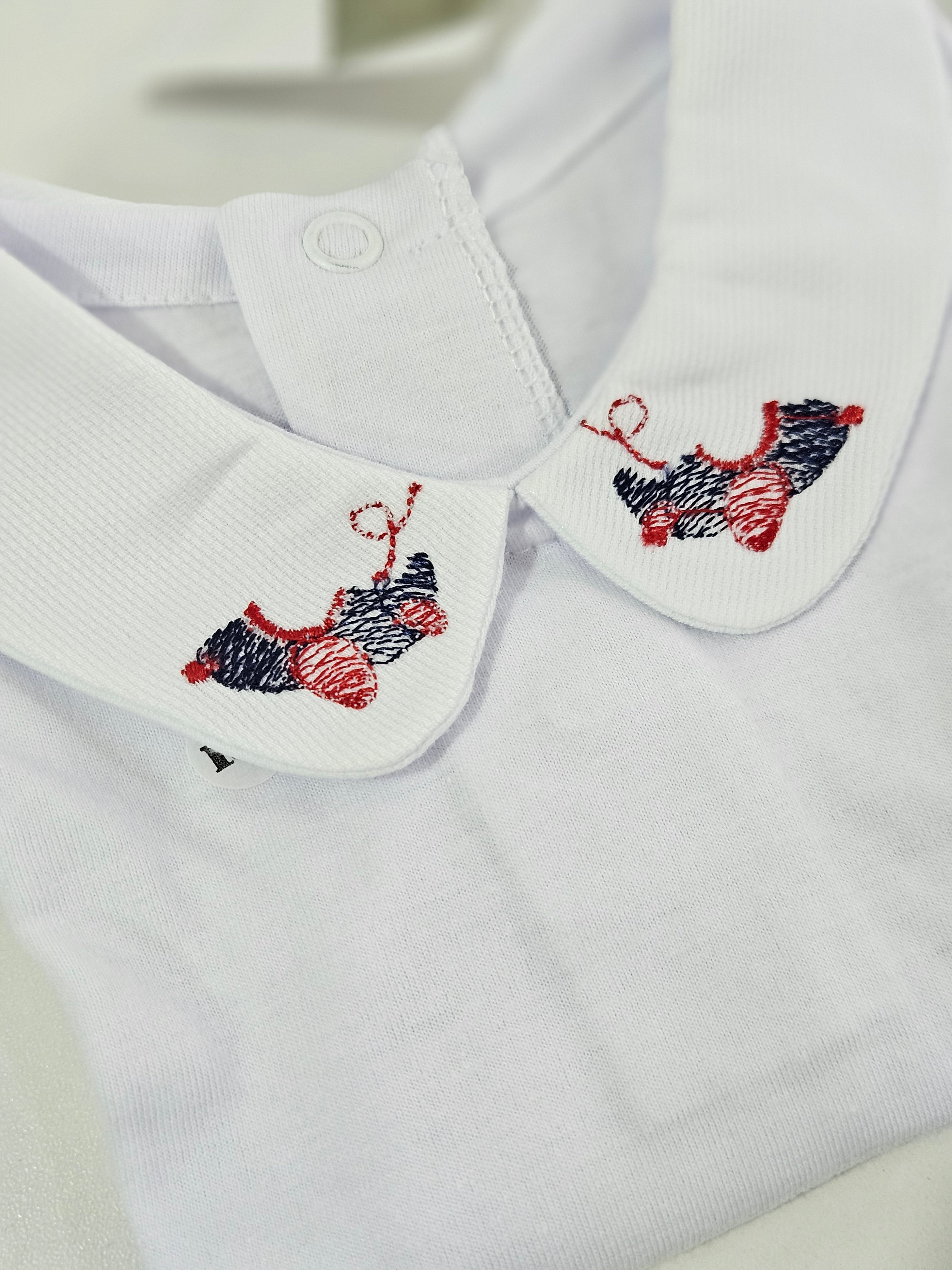 Conjunto Body Bordado  Com Calça Manga longa