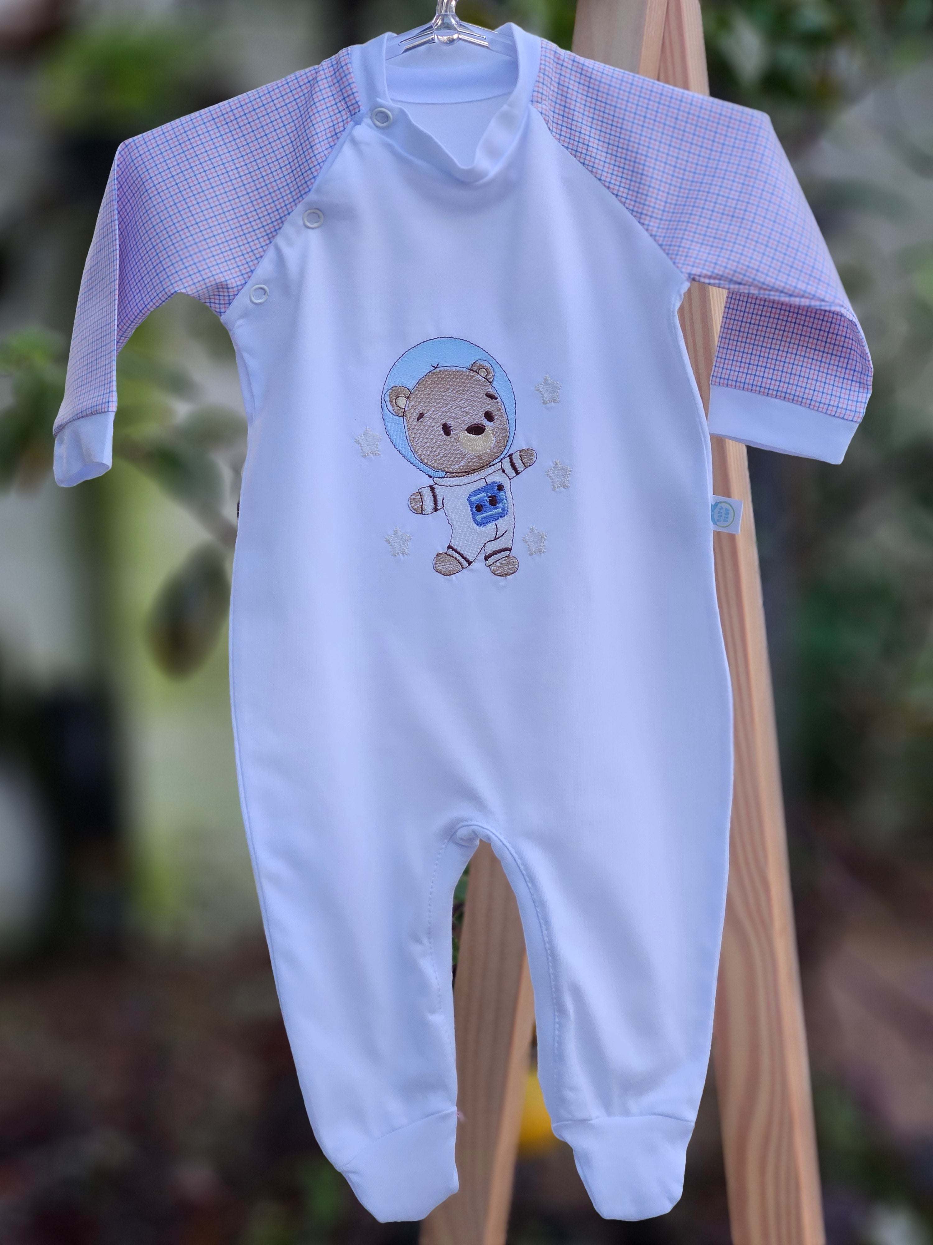 Macacão Longo Urso Astronauta