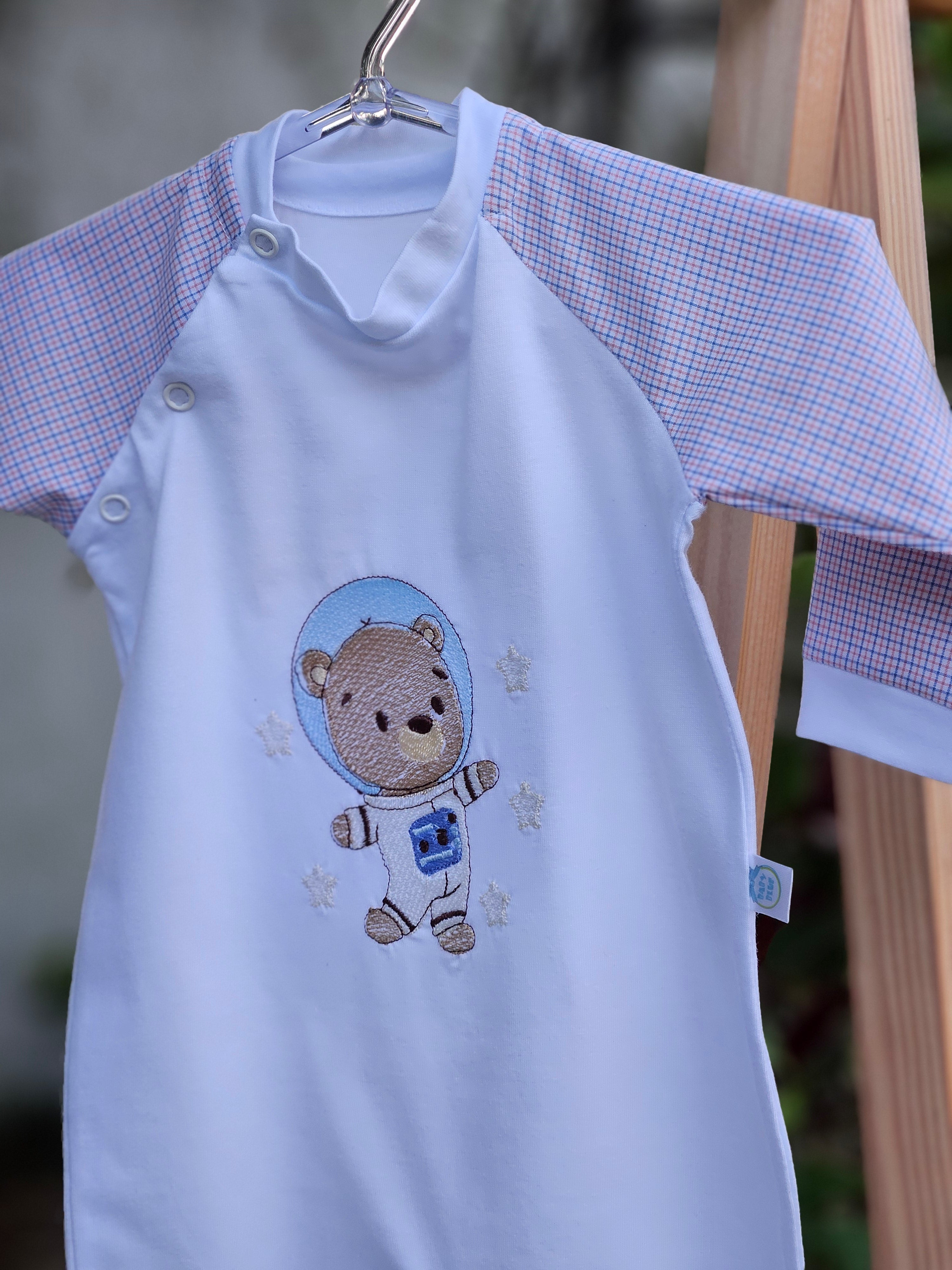 Macacão Longo Urso Astronauta