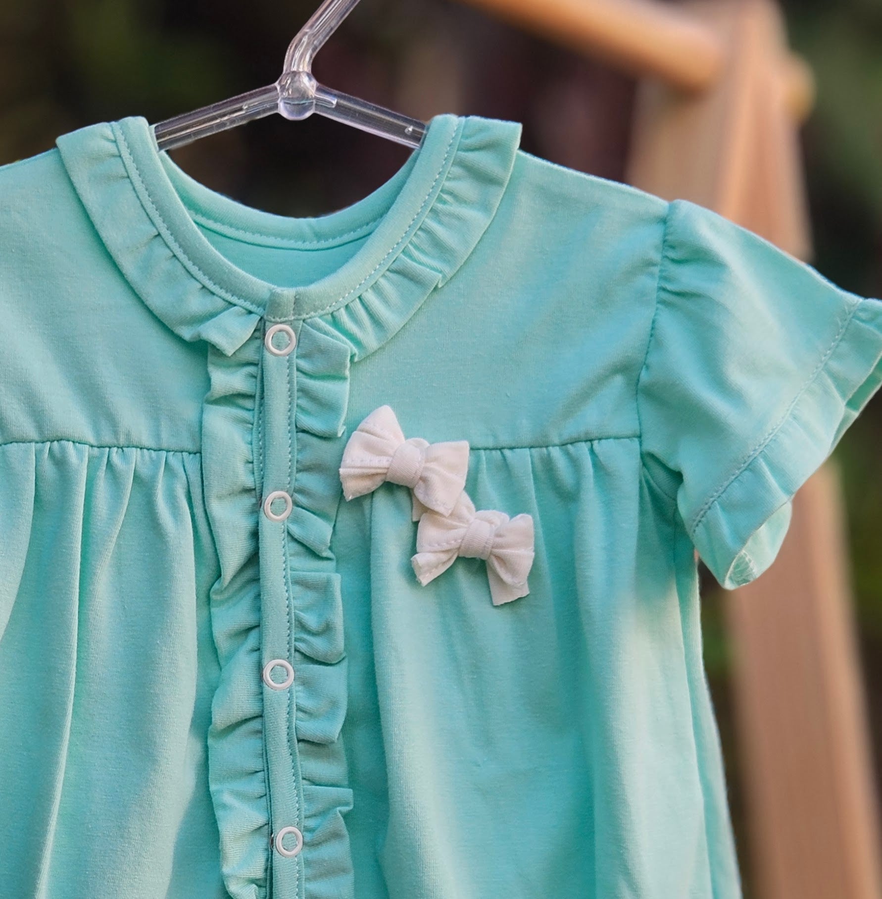 Macacão Curto Verde Piscina