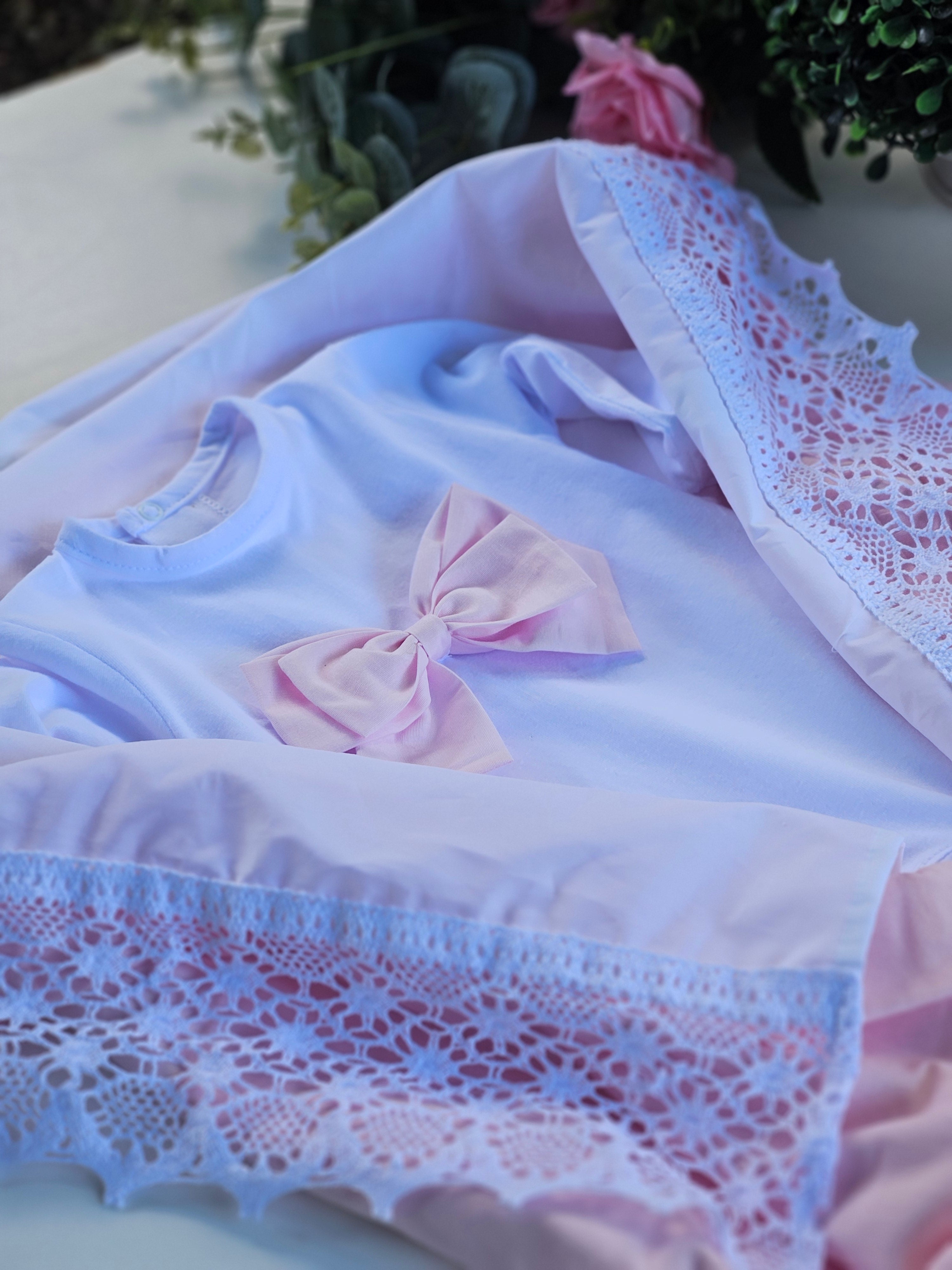 Saída de Maternidade Laço Rosa